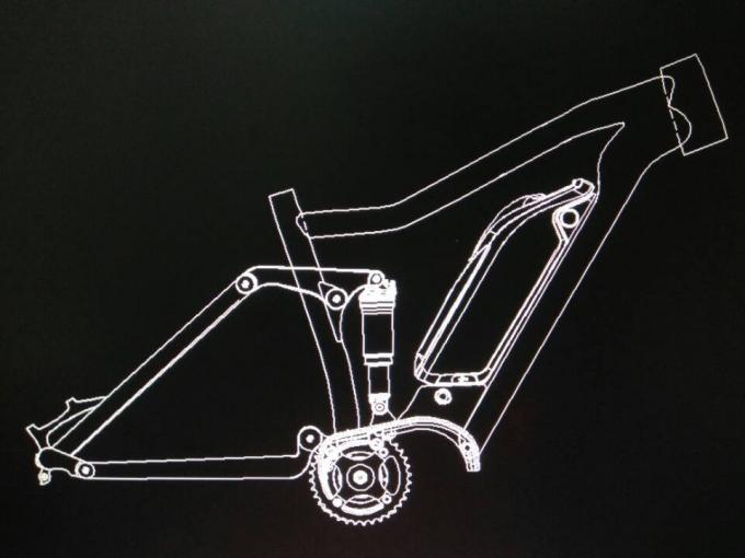 Boost 27.5er Elektrische fiets frame w/ Bafang 1000w Aluminium Alloy Suspension Mtb E-Bike 0