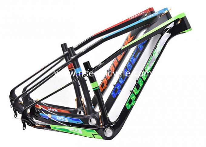 29ER Lichtgewicht Full Carbon MTB Frame V29 van Mountain Bike 15.5 "/17.5/19/21" BB92 Conic, Seatpost 31.6mm Gewicht 1270g 1