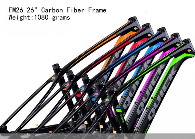 26er Fiets Full Carbon Fiber Frame FM26 van lichtgewicht Mountain Bike 1080 gram Afgekleurde PF30 Verschillende kleuren 0