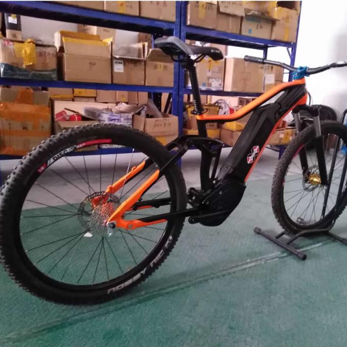 Bafang 250W elektrische volledige ophanging fiets frame Mid-Drive Pedelec emtb E-bike G330 6